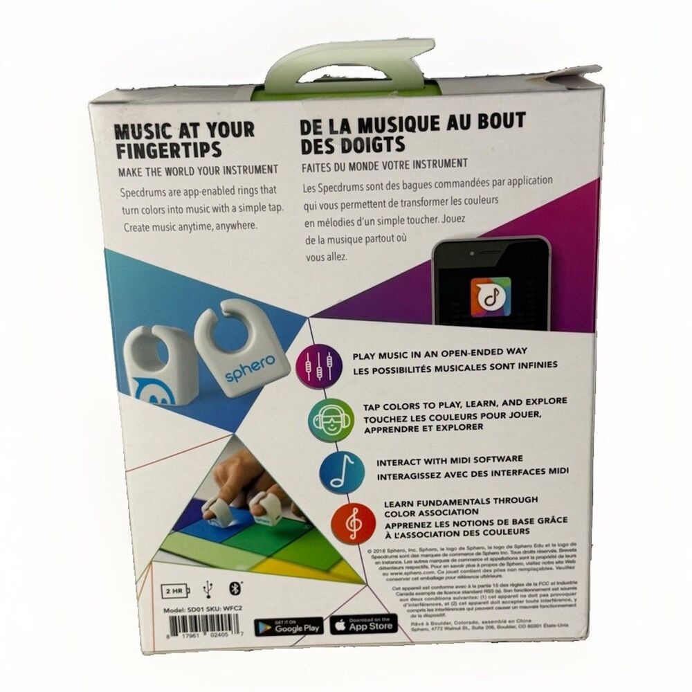 Sphero Specdrums (2 Rings) App-Enabled Musical Rings With Play Pad Included - Picture 4 of 5